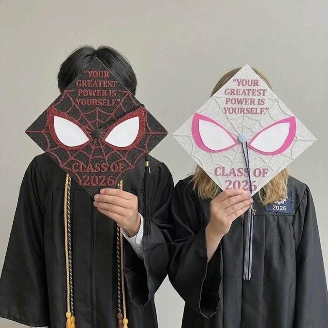 Spiderman Graduation Personalized Spiderman Graduation Cap Topper, Handmade Superhero ...