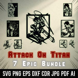 Anime Svg Bundle - Black and White Anime Character Art - Cut Files for Cricut and Silhouette - Printable Line Art Designs - Instant Download
