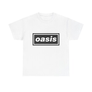 Oasis Rock n Roll Star Unisex Heavy Cotton Tee, Music Lover Shirt, Vintage Graphic T-Shirt, Concert Apparel, Gift for Musicians