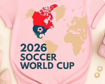 2026 Fußball WM PNG | USA Kanada Mexiko Karten Design | Fußball WM Sublimation | Fußball Fan Shirt Clipart | Sport PNG