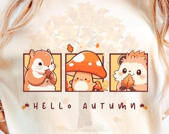 Halloween Fall PNG | Funny Spooky Ghost Pumpkin Witch Skeleton Autumn T-Shirt Design | Sublimation Digital Download for Cricut & Iron-On