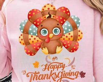 Thanksgiving Fall PNG | Funny Turkey Pilgrim Pumpkin Leaves Pie Autumn T-Shirt Design | Sublimation Digital Download for Cricut & Iron-On
