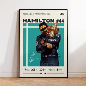 Lewis Hamilton Poster, Mercedes F1 Poster, Formular 1 Wall Art, F1 Racing Print, Motorsport Decor, Motorsports Wall Art, Car Racing Artwork