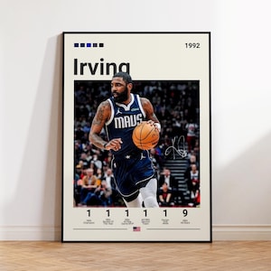 Kyrie Irving Poster, Dallas Mavericks Poster, Irving Fan Gift, NBA Poster, Sports Poster, NBA Fans, Basketball Gift, Sports Bedroom Posters