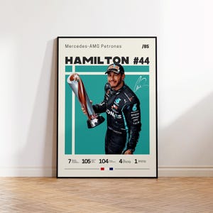 Lewis Hamilton Poster, Mercedes F1 Poster, Formular 1 Wall Art, F1 Racing Print, Motorsport Decor, Motorsports Wall Art, Car Racing Artwork