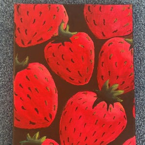 Home Decor Strawberry Painting