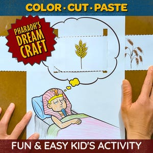 Pharaoh's Dream Bible Craft Kit | Joseph Sunday School Activity For Kids | Genesis 41 Study Resource | Digital Download Printable PDF
