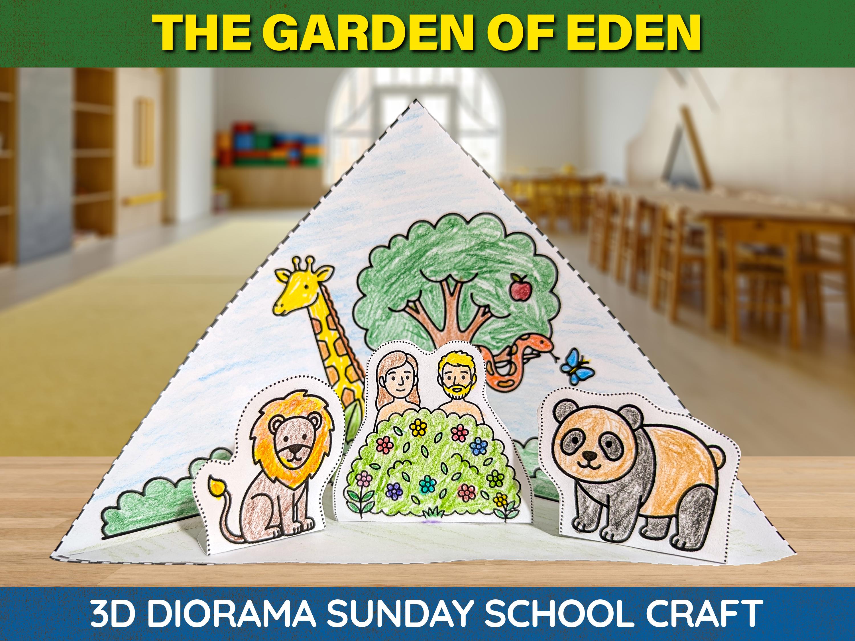 Garden of Eden Diorama Craft Kit Genesis Sunday School & Christian…