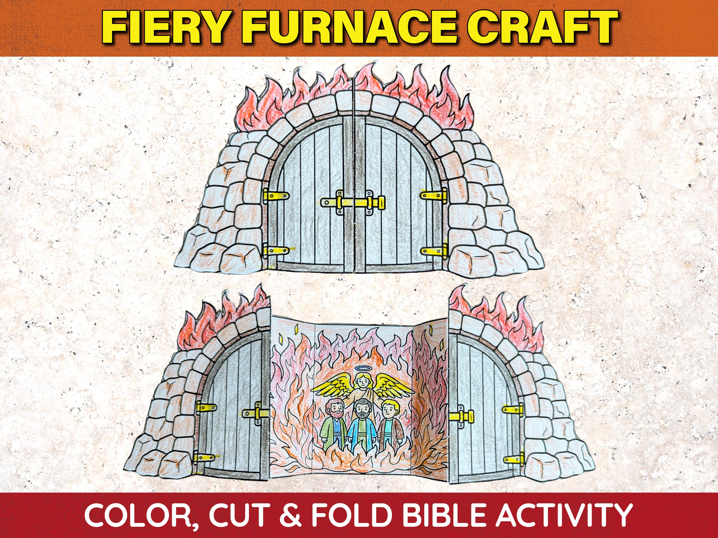 40 Sweet and Easy Angel Crafts for Kids To Make! 25 Fiery Furnace Folding Bible Craft Kit Daniel 3 Sunday School Color…