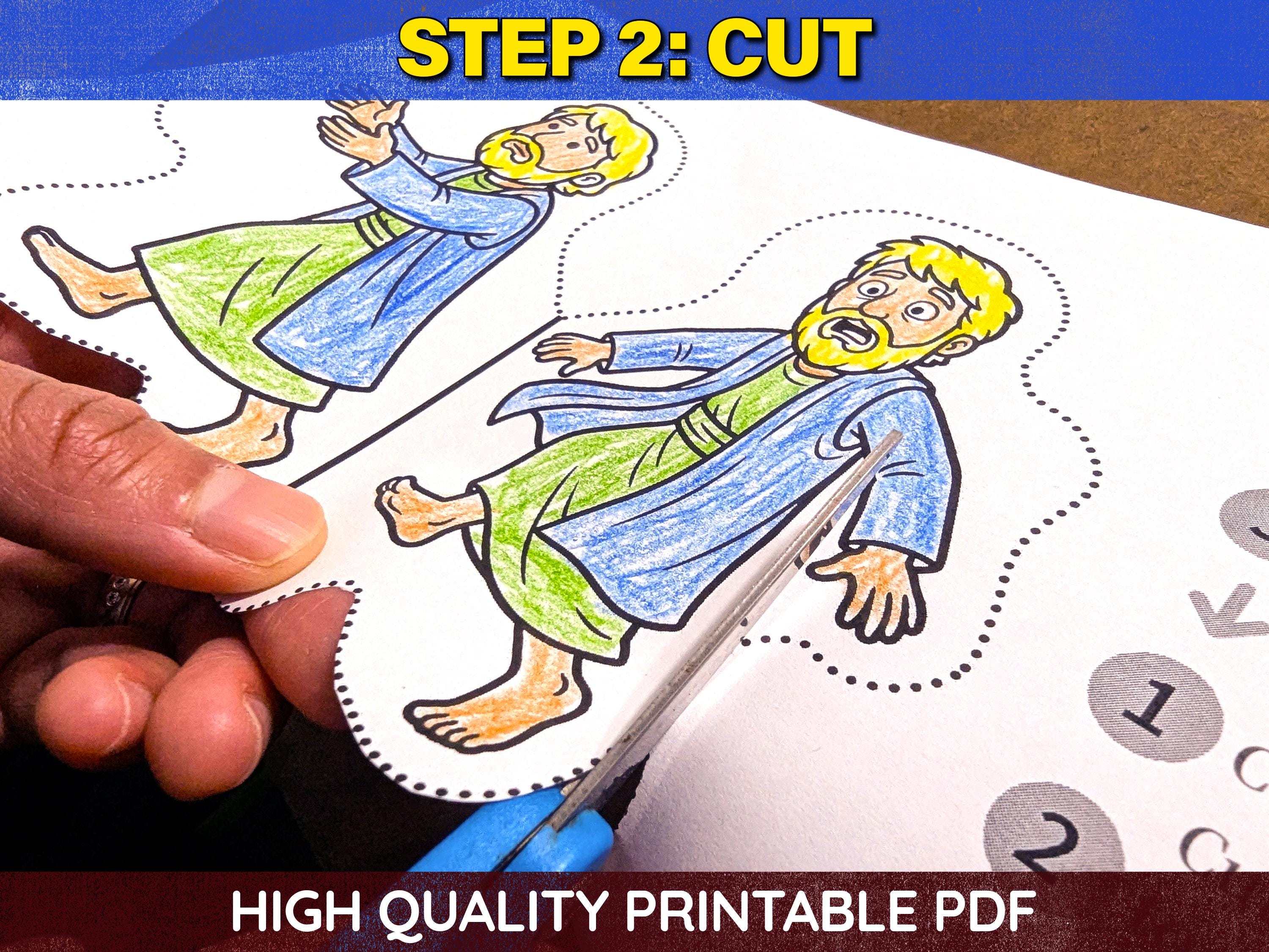 Peter Walks on Water & Sinks Surprise Craft for Kids | Matthew 14 ...