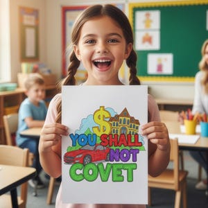 Ten Commandments Coloring Pages For Kids | Exodus Sunday School Bible Lesson Activity Sheets | Instant Download Religious Printable PDF image 2