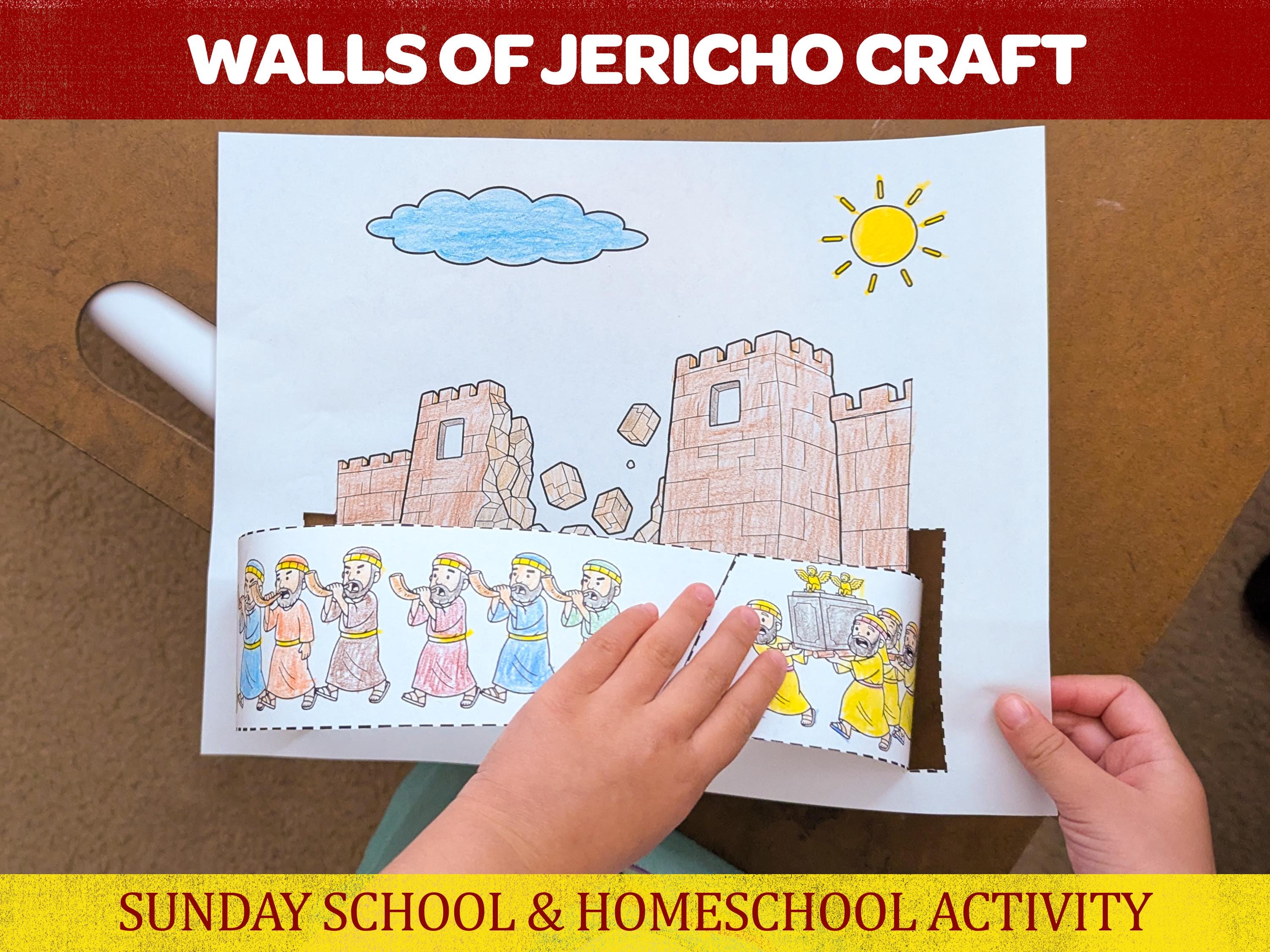 Walls of Jericho Craft Kit Joshua Sunday School Bible Lesson &…