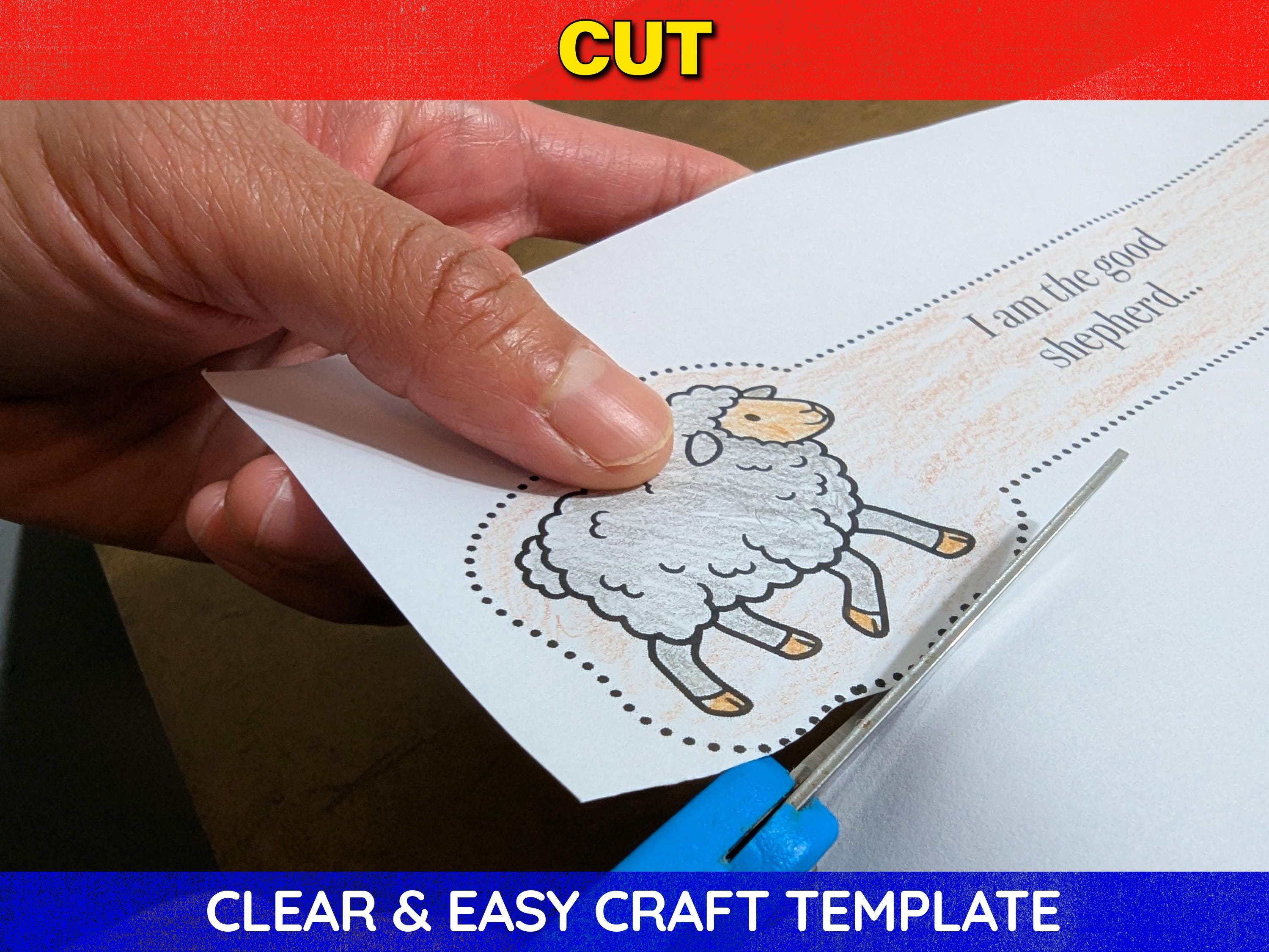 Jesus the Good Shepherd Scripture Reveal Craft | Kids Sunday School ...