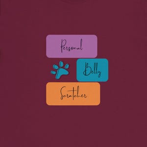 Persoonlijke buikkrabber | Grappig hondenbezitter-T-shirt met speels ontwerp