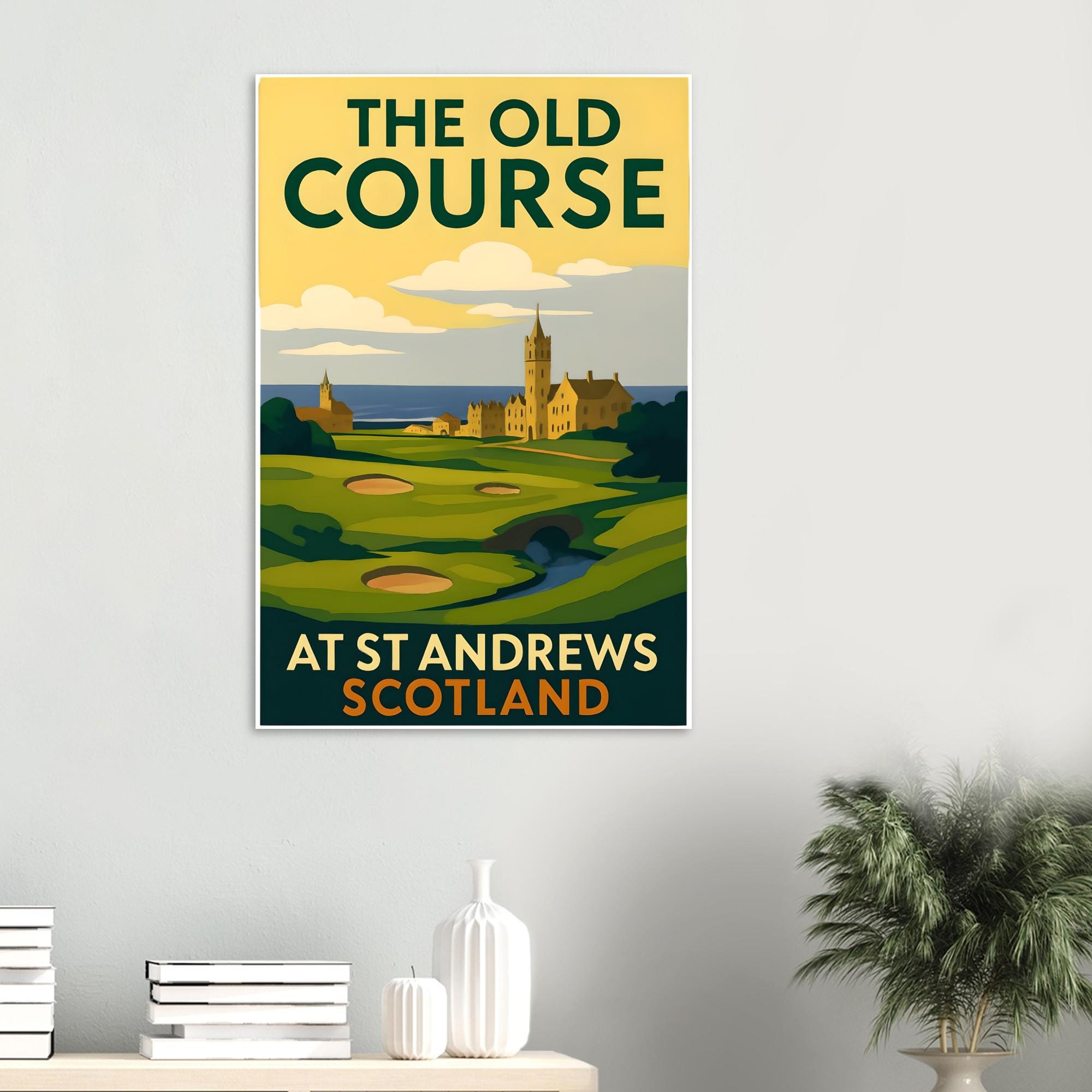 ヴィンテージ セントアンドリュース ゴルフコース ポスター