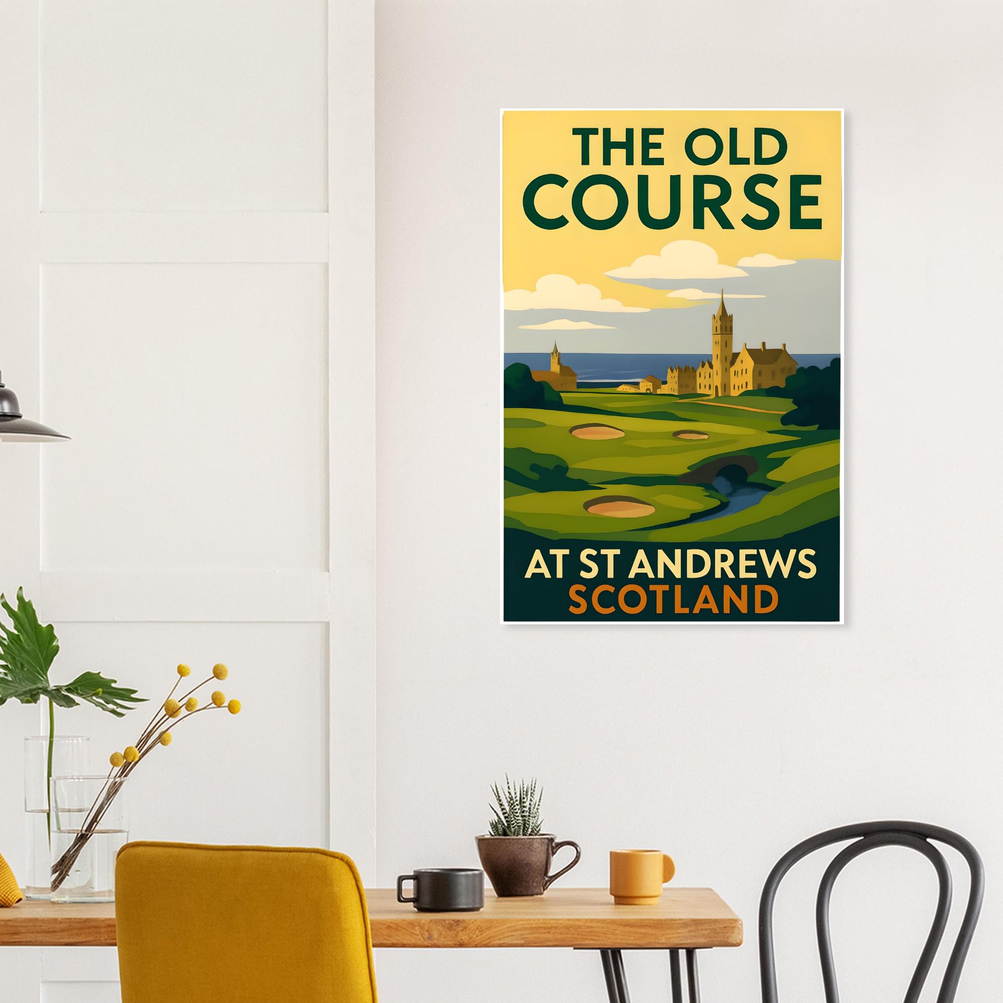 セントアンドリュース ゴルフコース　ポスター セントアンドリュース ゴルフコース ポスター セントアンドリュース