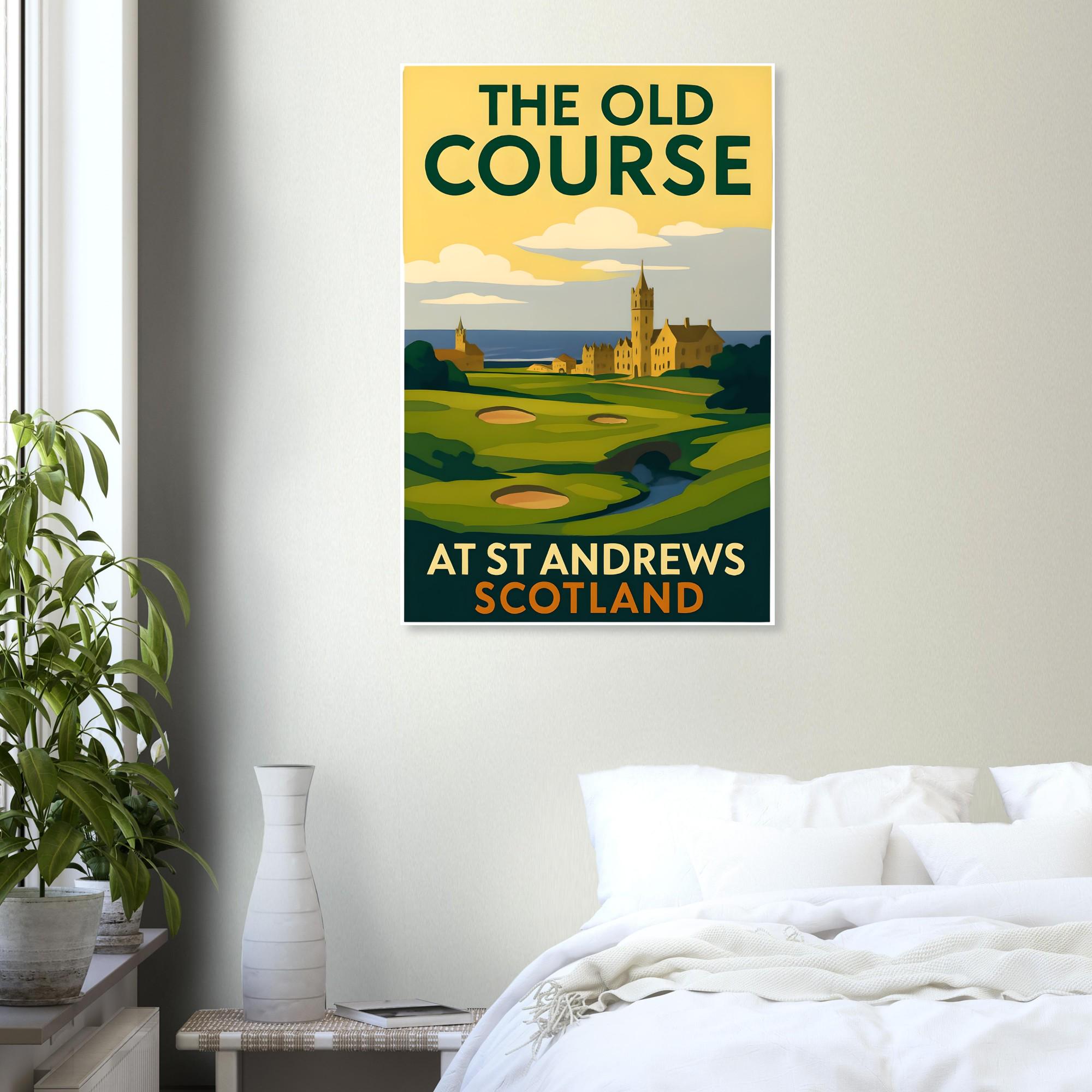 ヴィンテージ セントアンドリュース ゴルフコース ポスター