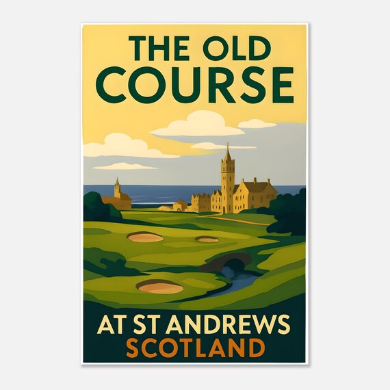 セントアンドリュース ゴルフコース　ポスター セントアンドリュース ゴルフコース ポスター セントアンドリュース