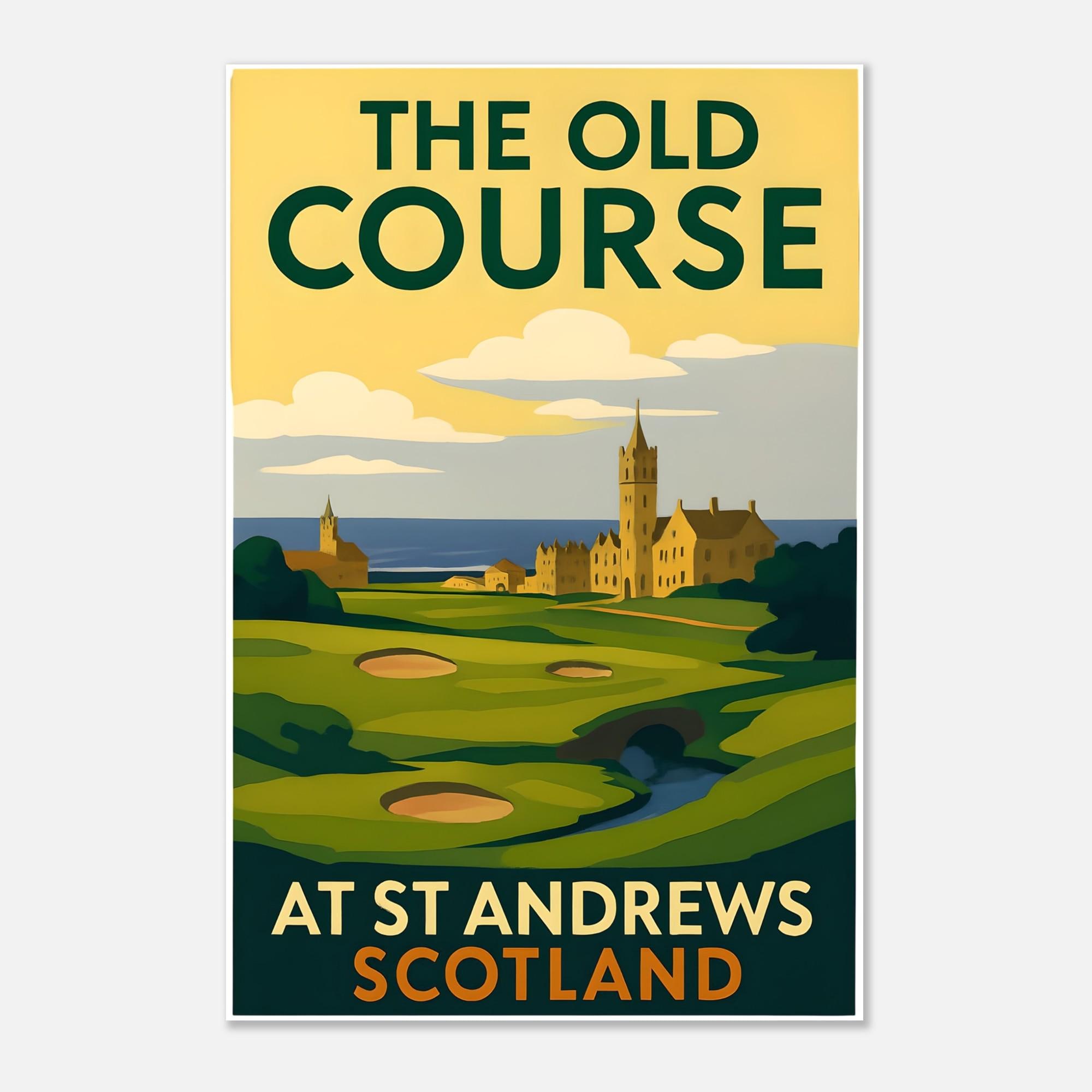 セントアンドリュース ゴルフコース　ポスター セントアンドリュース ゴルフコース ポスター セントアンドリュース
