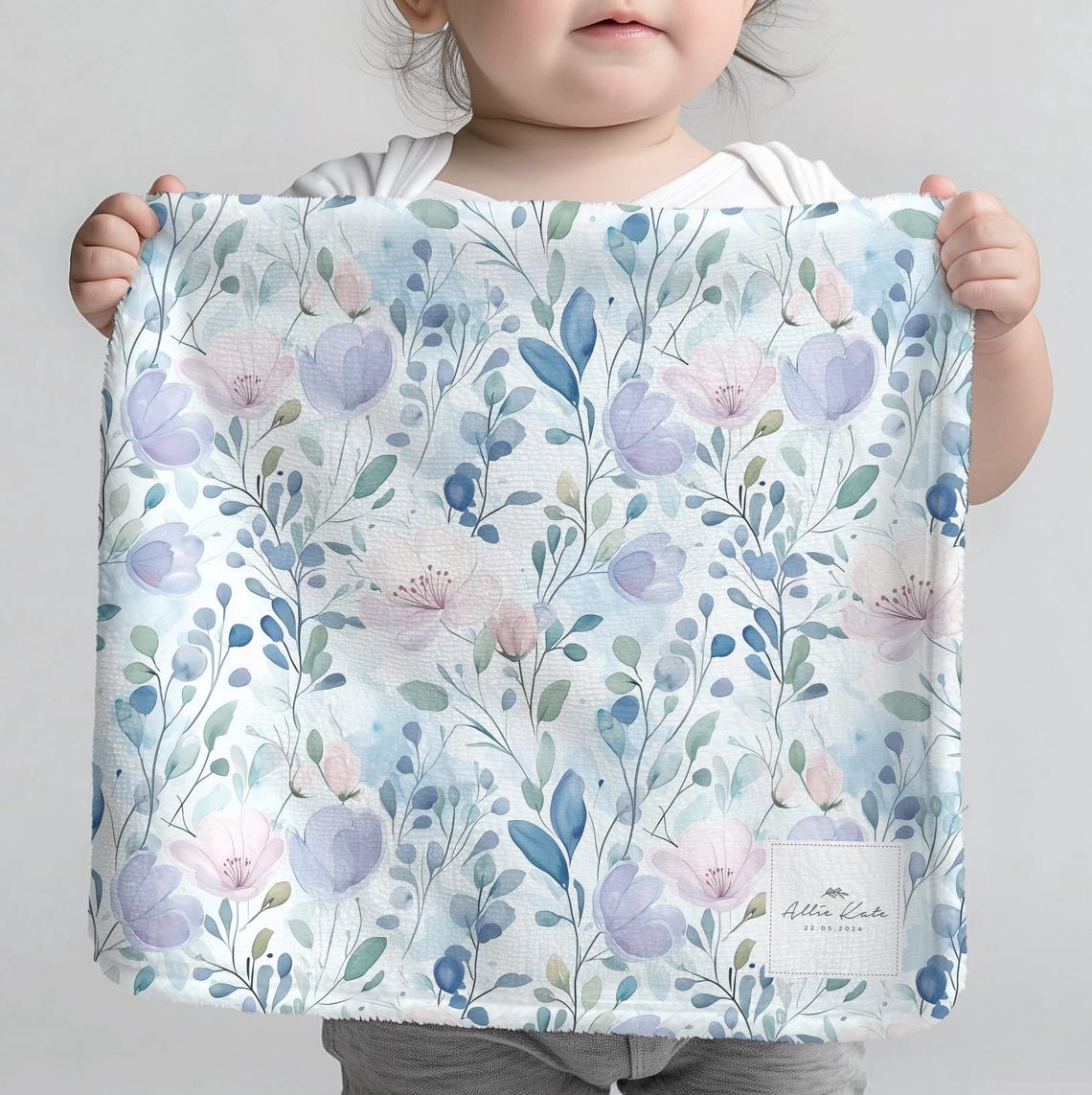FIRST BABY - Carousel Blanket - Blue main image 1