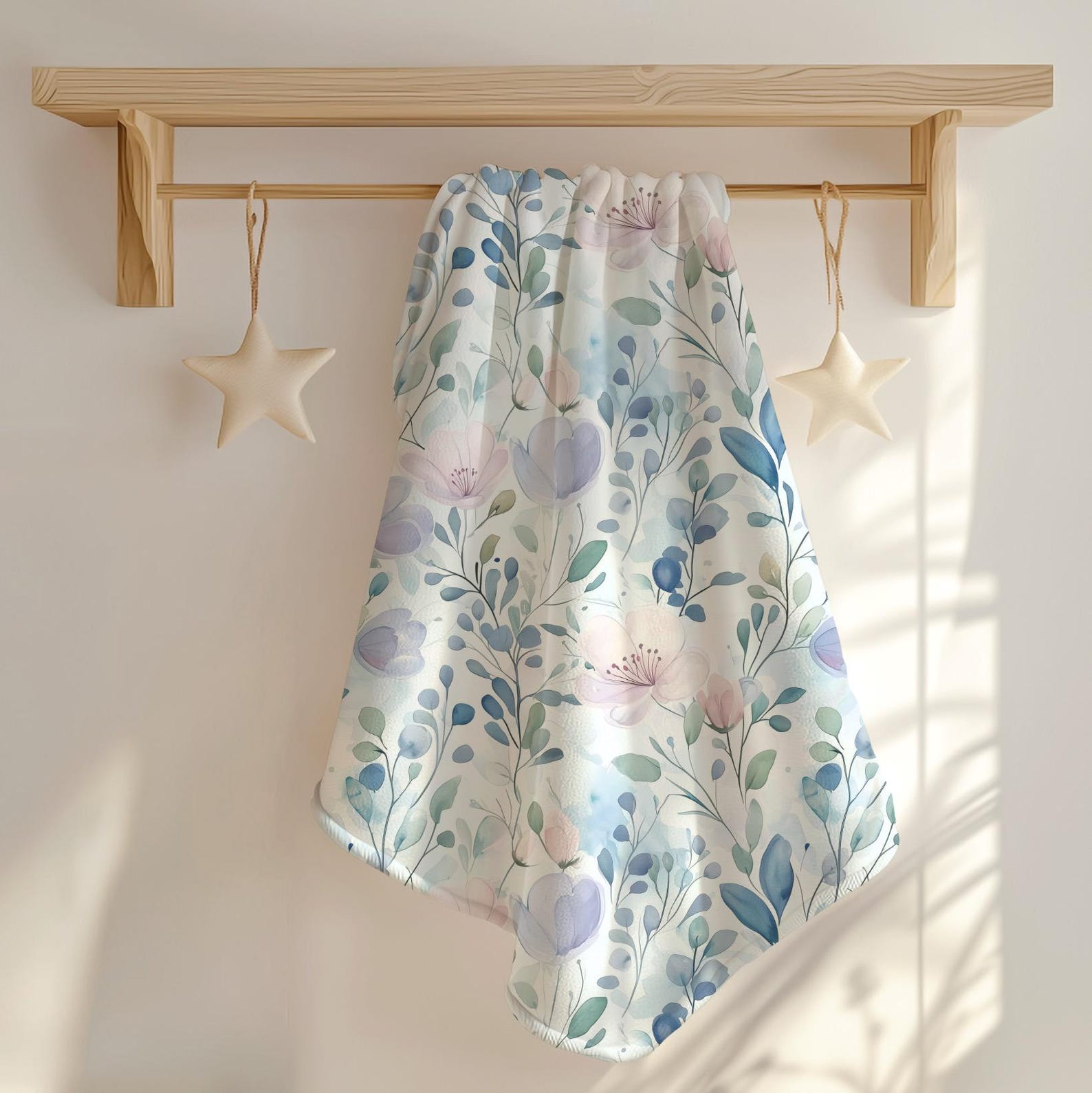 FIRST BABY - Carousel Blanket - Blue