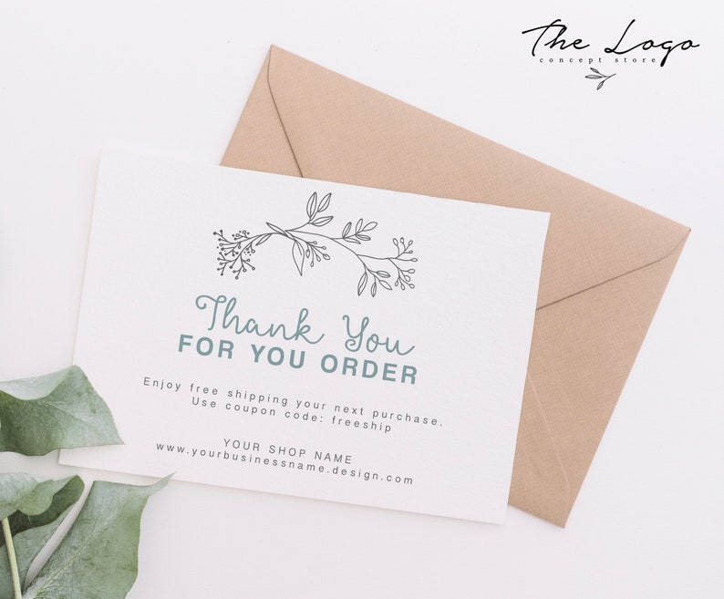 Branch Nordic Design Business Tags Printable Business Thank You Tags Minimalist Gift Thank you Tags Modern Scandinavian Design