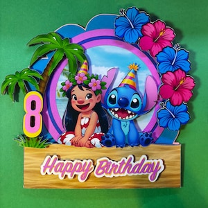 Lilo & Stitch Birthday Cake Topper