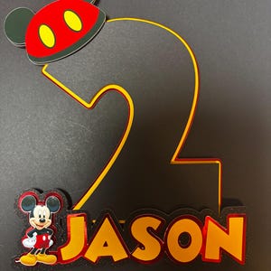 Mickey Mouse  Birthday Cake Topper