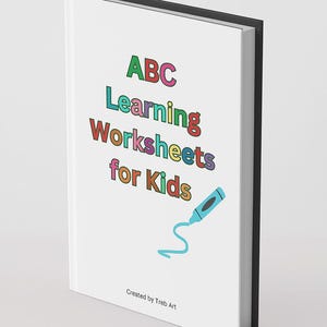 ABC Tracing Book for Kids – A to Z Printable Alphabet Worksheets – Preschool & Kindergarten Learning PDF