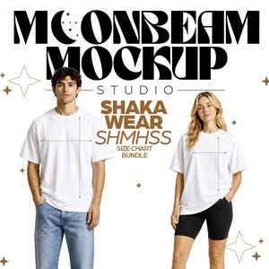 Shaka Wear SHMHSS Size Chart Template | Editable Canva Guide (Digital Download)