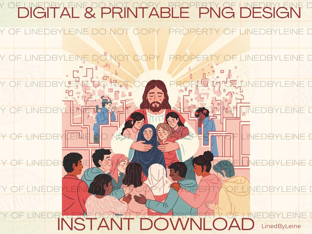 Jesus Rights Abolish ICE Jesus PNG, Immigrant Rights Protest Art (digital Download ...