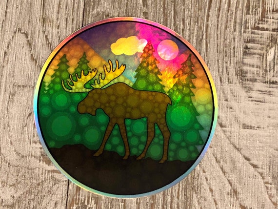 Holographic Moose Decal