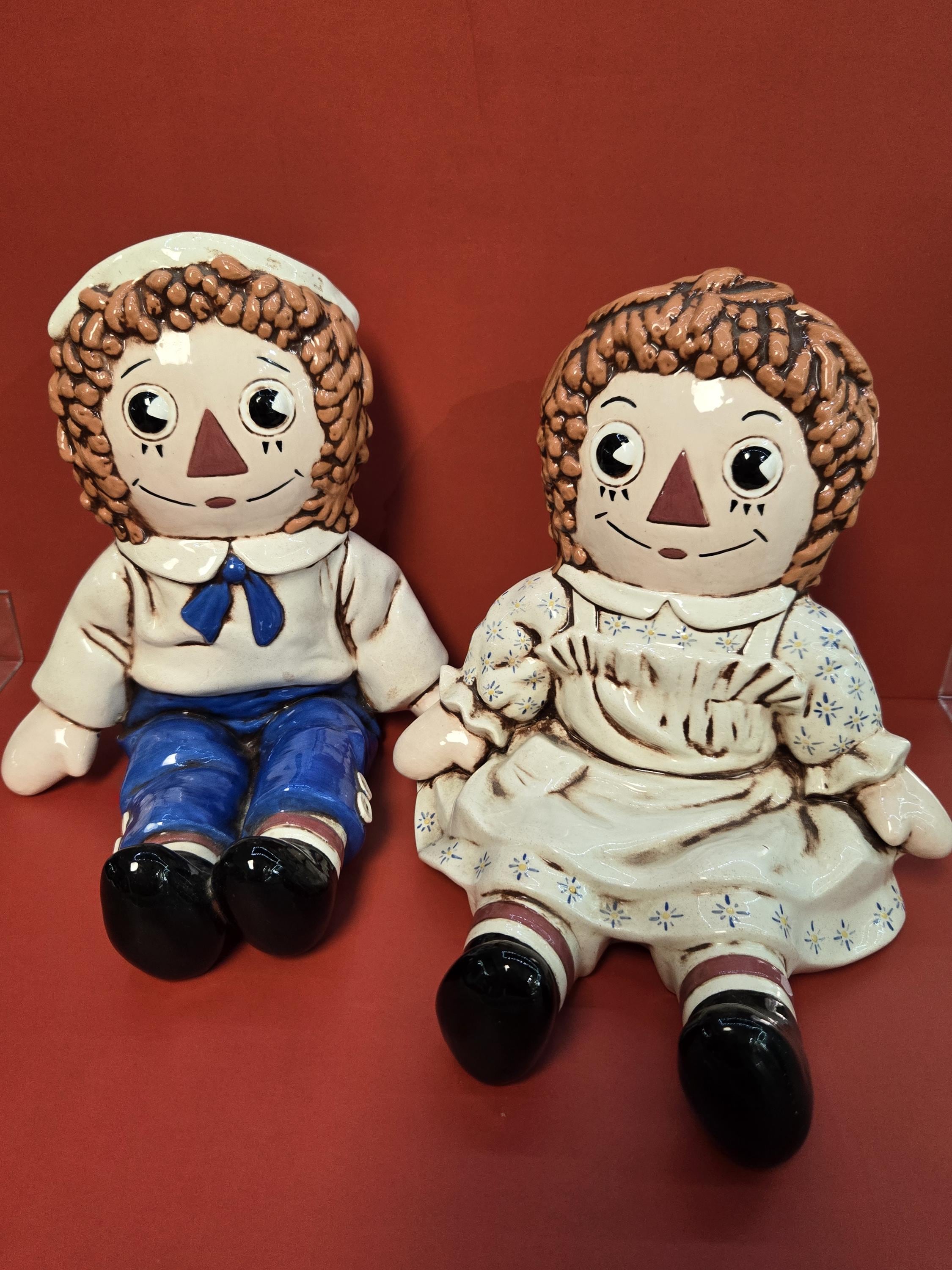 Raggedy Ann and Andy Bookends - Etsy