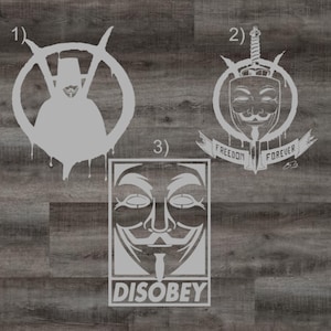 Anonymous Vinyl Stickers
