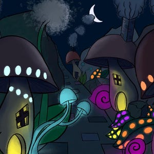 Moonlight on Mushroom Lane