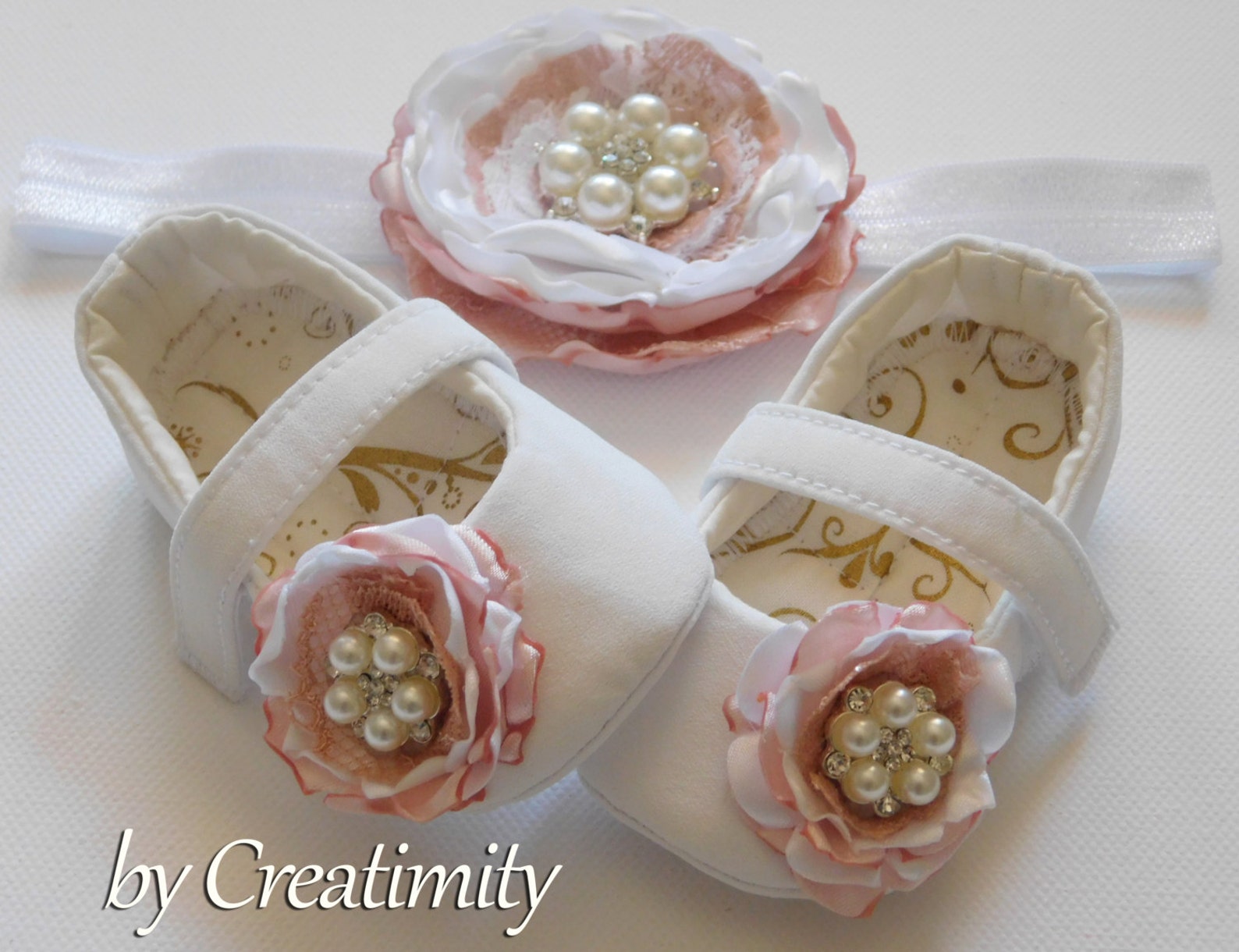 flower girl shoes crib shoes baby shoes ballet shoes baby gift bridal flats white shoes girl flats baptism shoes baby shower