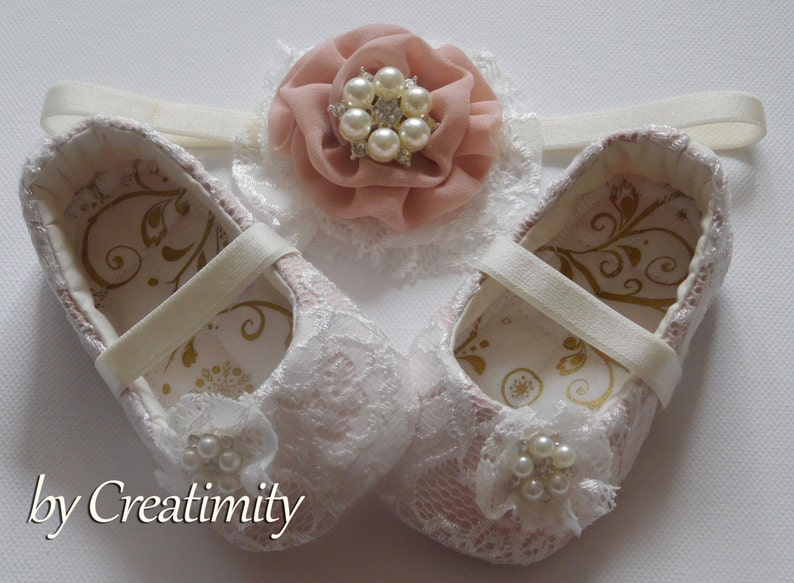 lace flower girl shoes