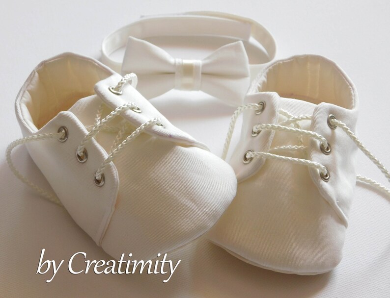 Ivory Baby Boy Shoes Baptism Shoes Soft Sole Shoes Crib Shoes Etsy