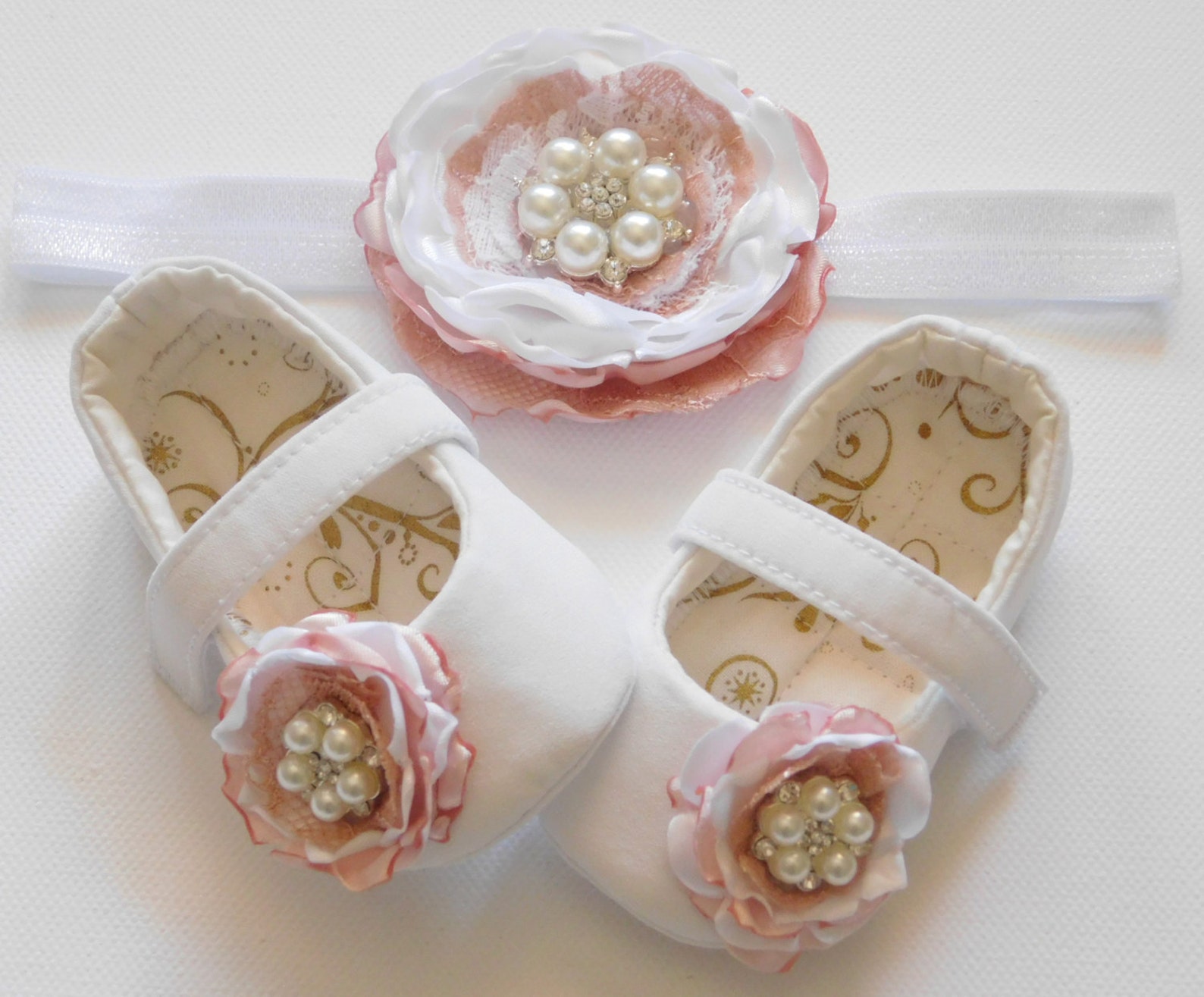 flower girl shoes crib shoes baby shoes ballet shoes baby gift bridal flats white shoes girl flats baptism shoes baby shower