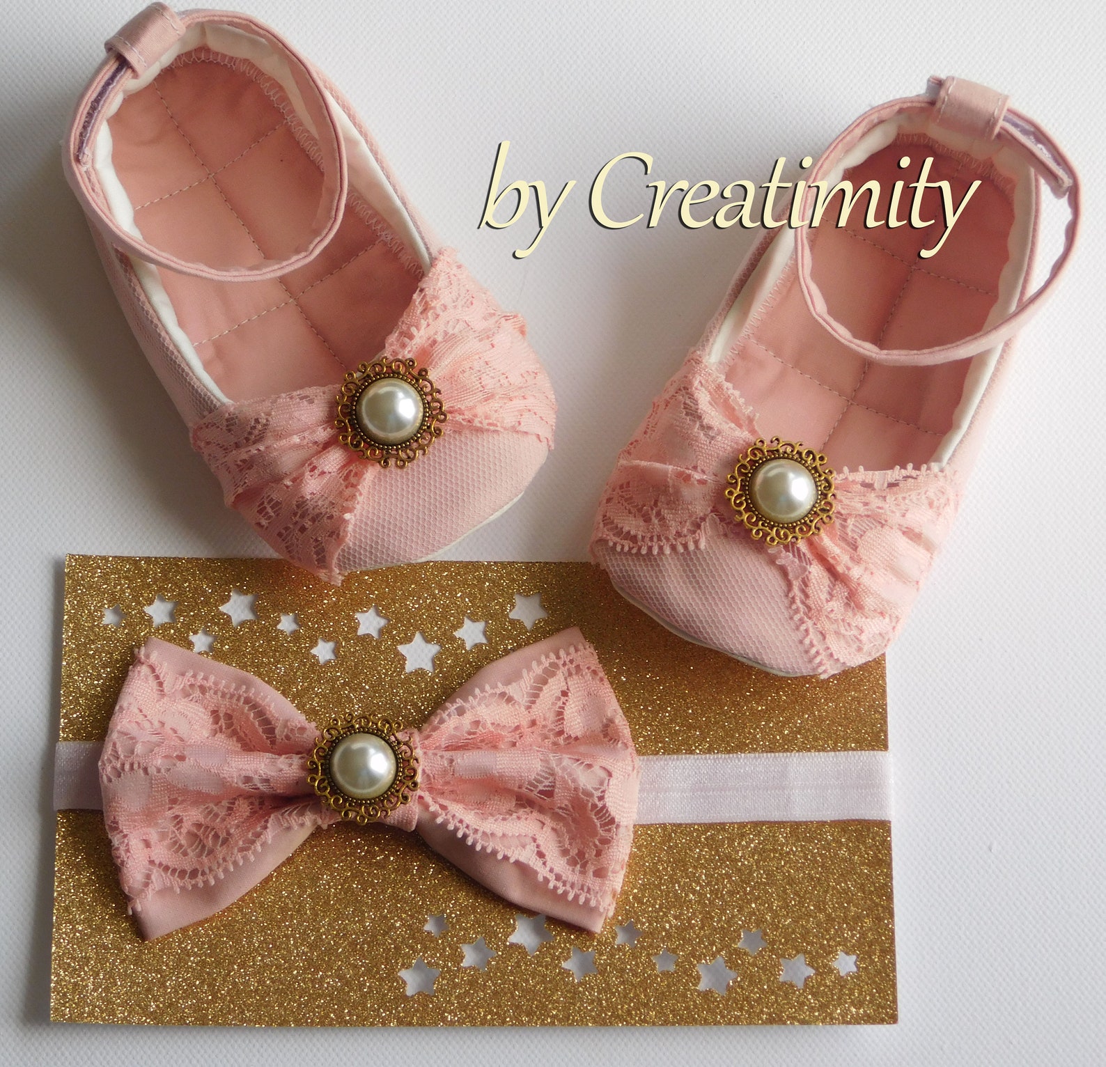 baby shoes salmon pink shoes baby gift baby shower soft shoes white girl ballet flats baby headband