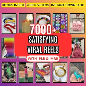 Satisfying Viral Reels Bundle | 7000+ High Engagement Short Video Clips for TikTok, Reels, YouTube Shorts | DigitalTracesShop