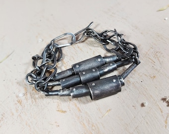 Bohemian bracelet, Medieval jewelry, Layering Bracelet, Rustic Bracelet, oxidized silver bracelet, Tube jewelry, handmade artisan bracelet