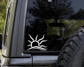 White Universal Naturist Symbol Decal International Naturist Logo Positive Attitude Naturism Decal Window Laptop Nudist Decal Nudity Sticker