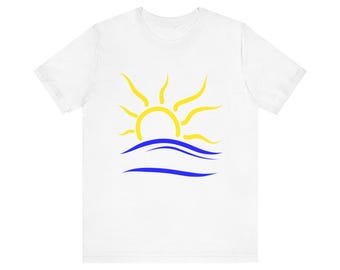 Universal Naturist Symbol T-Shirt Nudist Resort Shirt Nudism Graphic Tee Sun Wave Unisex Shirt Gift for Nudist Beach Life T-Shirt