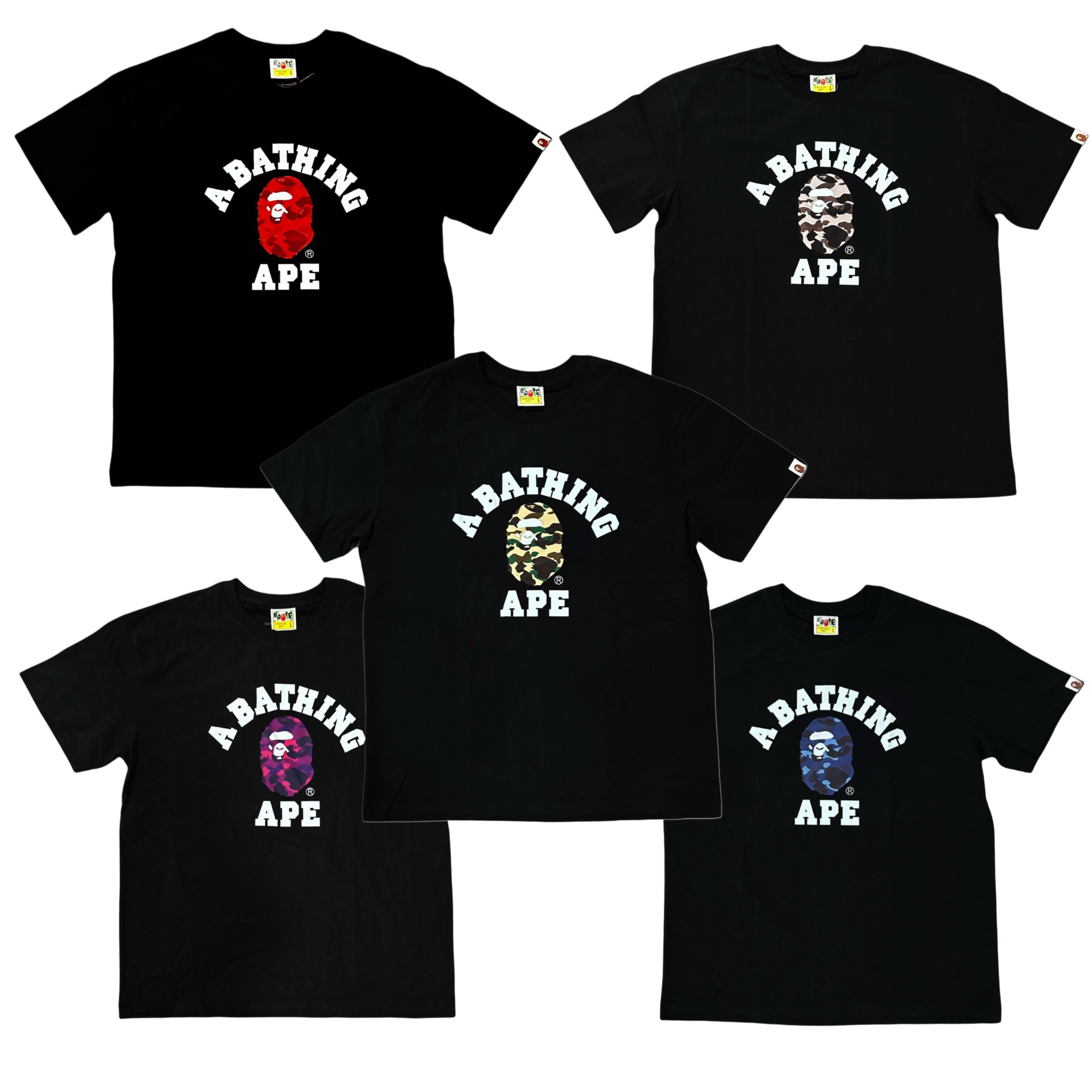 Camiseta Bape de camuflaje con estampado de mono universitario de alta  calidad. - Etsy México, image size:2827x2827