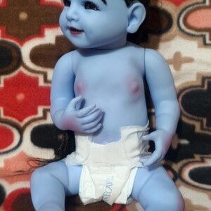 18inch/45cm Baby Krishna Handmade Flexible Doll | Gopal Ji Murti | Poseable Bal Gopal Idol Krishna Doll for Janmashtami Décor Hindu God Gift image 14
