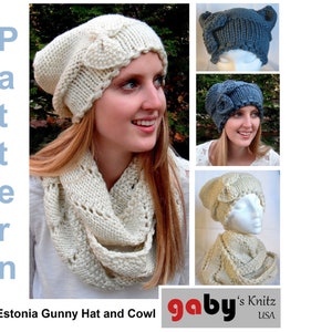 Estonia Gunny Hat and Cowl Pattern