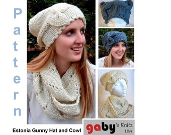 Estonia Gunny Hat and Cowl Pattern