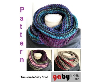 チュニジアのインフィニティカウルのかぎ針編みパターン