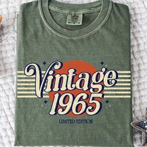 Vintage 1965 60th Birthday Comfort Colors Shirt